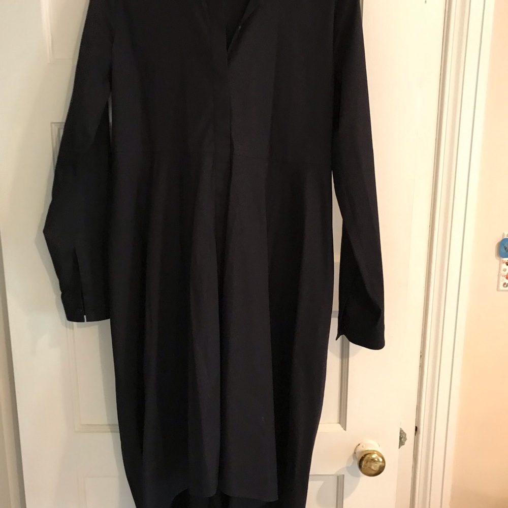 Cos long black multitiered dress